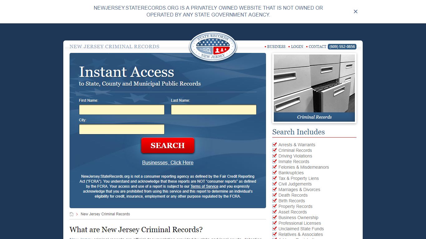 New Jersey Criminal Records | StateRecords.org